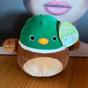 NWT Squishmallows Green and Brown Avery
